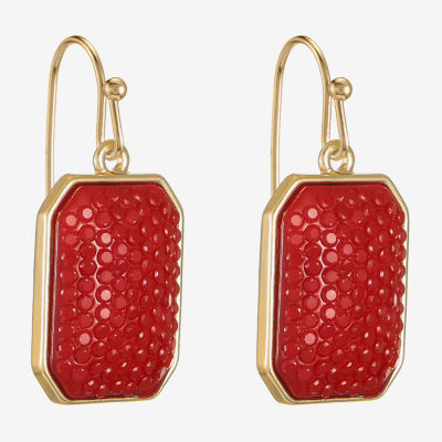 Mixit Gold Tone Womens Drop Earrings