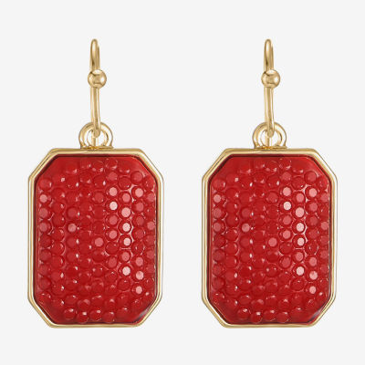 Mixit Gold Tone Womens Drop Earrings