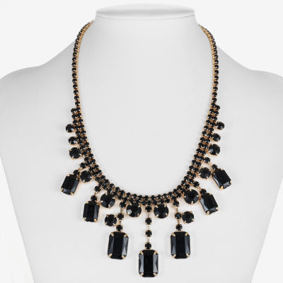 Mixit Gold Tone Womens 17 Inch Statement Necklace