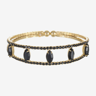 Mixit Gold Tone & Black Cuff Bracelet