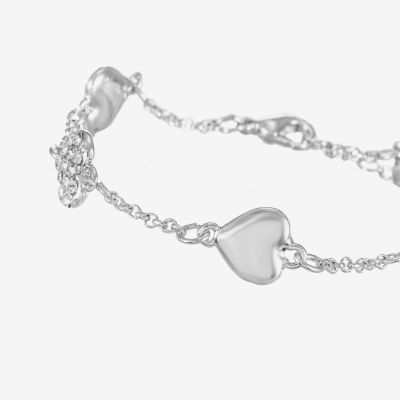 Liz Claiborne Glass Heart Strand Bracelets