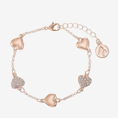Liz Claiborne Womens Glass Heart Strand Bracelets