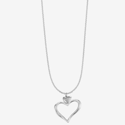 Liz Claiborne Womens Heart 17 Inch Pendant Necklaces