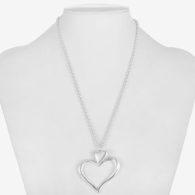 Liz Claiborne Womens Heart 17 Inch Pendant Necklaces