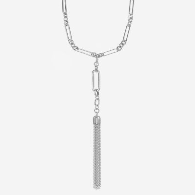 Liz Claiborne Tassle Womens Paperclip 32 Inch Pendant Necklaces