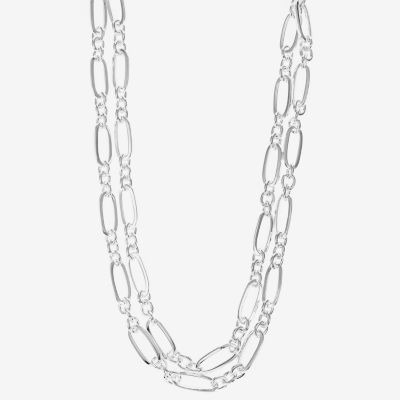 Liz Claiborne Layered 17 Inch Link Necklace