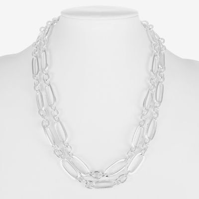 Liz Claiborne Layered 17 Inch Link Necklace