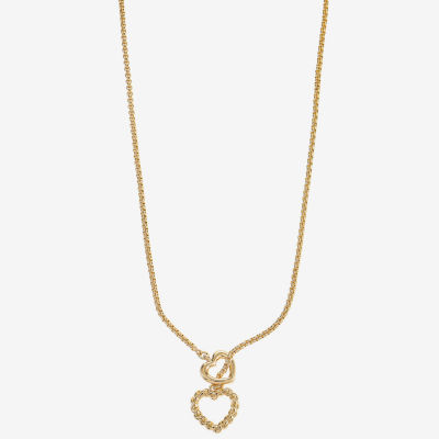 Monet Jewelry 17 Inch Box Heart Y Necklace