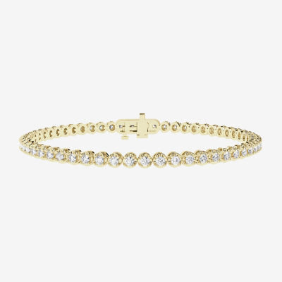 H-I / I1) CT. T.W. Lab Grown White Diamond 10K Gold Inch Tennis Bracelet