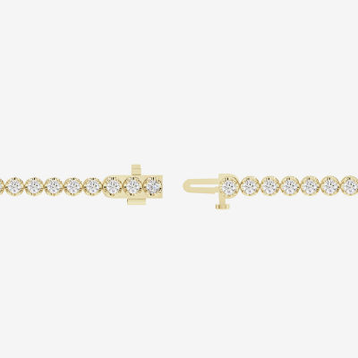 H-I / I1) CT. T.W. Lab Grown White Diamond 10K Gold Inch Tennis Bracelet