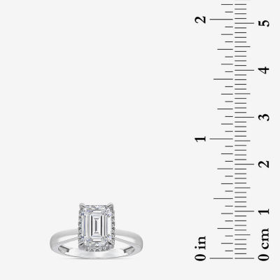 2 1/7 Ct.T.W. (I / I1) Womens 3 Ct. T.W. Lab Grown White Diamond 14K Gold Halo Engagement Ring