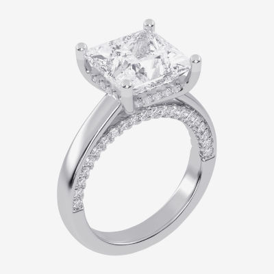 5 1/2 CT. T.W. Lab-Grown (G-H / Vs2-Si1) Diamond Princess-cut Solitaire Engagement Ring in 14K Gold