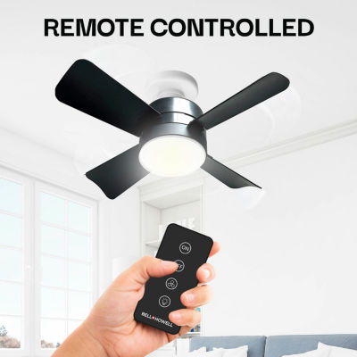 Bell + Howell Socket With Warm Lighting And Remote Control Ceiling Fan