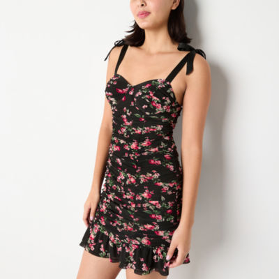 Secret Charm Womens Sleeveless Floral Bodycon Dress Juniors