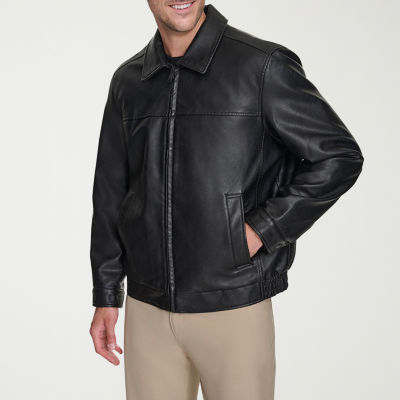 Dockers Mens Big and Tall Faux Leather Water Resistant Midweight Jacket