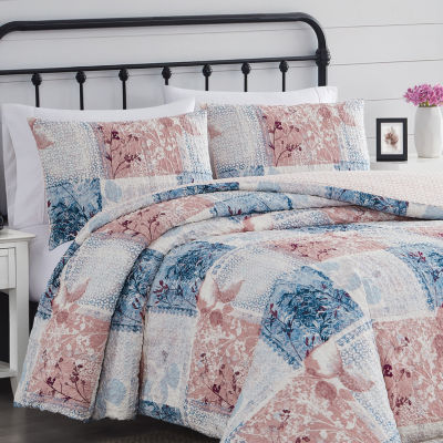 Cannon Textured Lotte Midweight Comforter Set