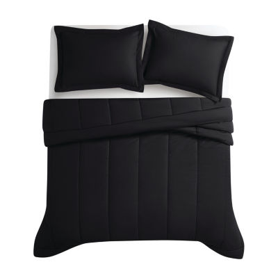 Brooklyn Loom Cotton Percale Midweight Comforter Set