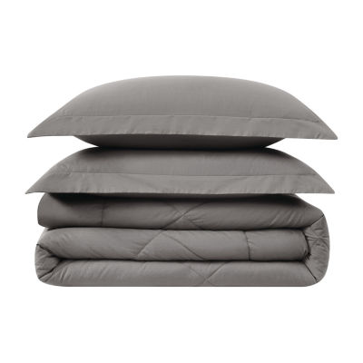 Cannon Solid Percale Midweight Comforter Set