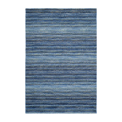 Safavieh Himalaya Collection Altan Striped Area Rug, Color: Blue Multi ...