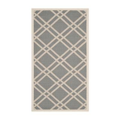 Safavieh Courtyard Collection Hannah Geometric Indoor/Outdoor Area Rug