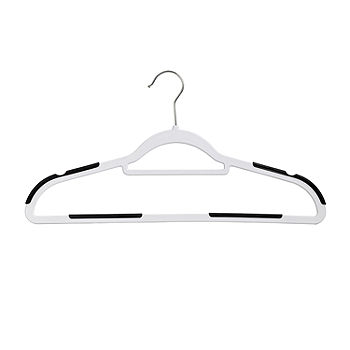 HONEY-CAN-DO Rubber Grip No-Slip Plastic Hangers - Pack of 50