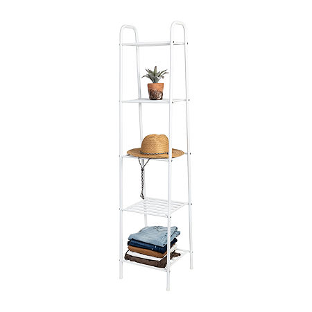 Honey-Can-Do 5-Shelf Shelving Unit, One Size, White