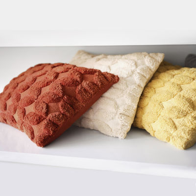 Home Expressions Tufted Woven Geo Lumbar Pillow