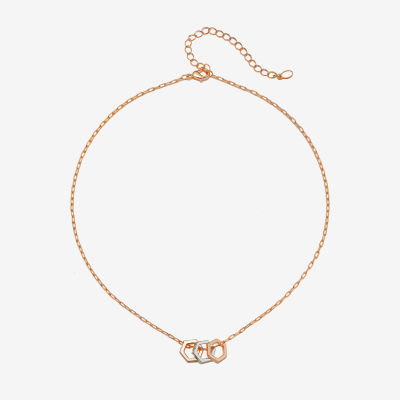 Bijoux Bar 16 Inch Link Pendant Necklace