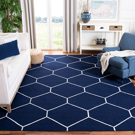 Safavieh Isolde Hand Woven Flat Weave Area Rug, One Size, Blue