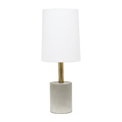 All the Rages Lalia Home Antique Brass With Linen Shade Floor Lamp