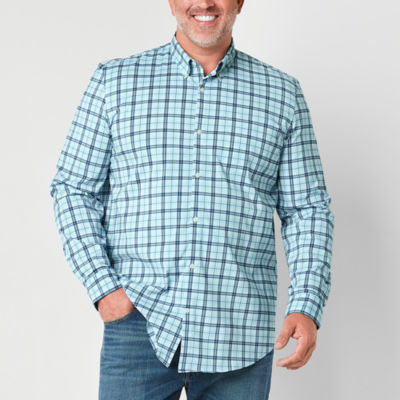 St. John's Bay Performance Big and Tall Mens Classic Fit Long Sleeve Button-Down Shirt