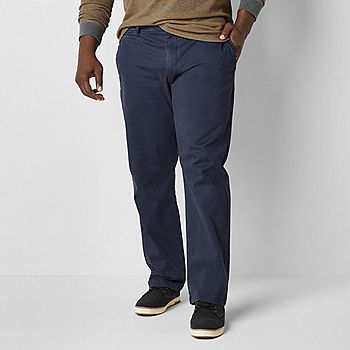 mutual weave Mens Big and Tall Relaxed Fit Flat Front Pant - JCPenney