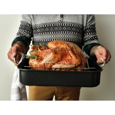 Cooks Aluminum Roasting Pan with Rack