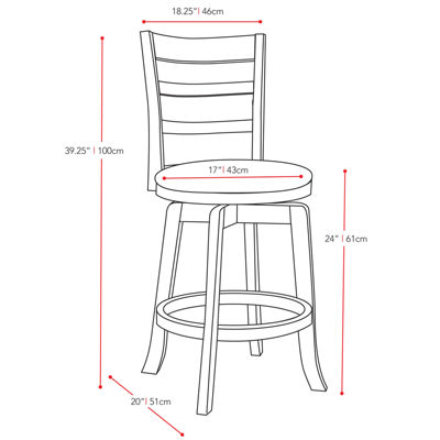 Woodgrove Swivel Bar Stool