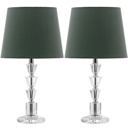 Safavieh Harley Lamp- Set Of 2, One Size, Clear Gray