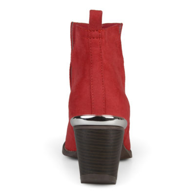 Journee Collection Womens Issla Booties Stacked Heel