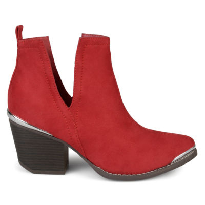 Journee Collection Womens Issla Booties Stacked Heel