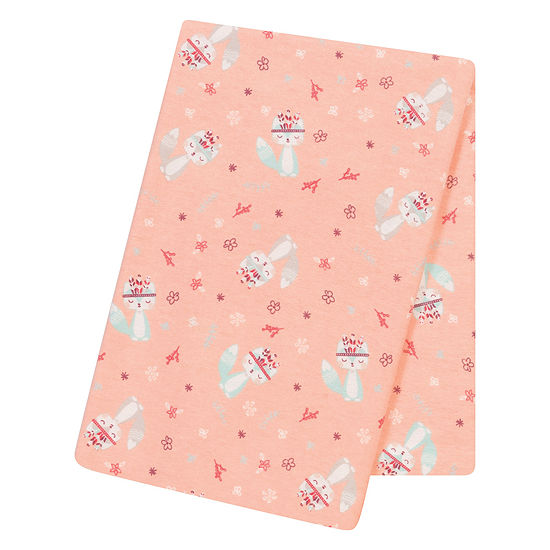 Trend Lab Fox And Flowers 1 Pair Swaddle Blanket