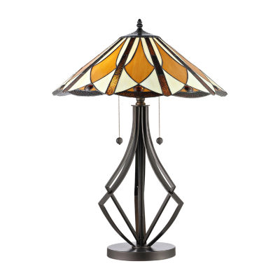 Dale Tiffany Glass Table Lamp, Color Brt Orange JCPenney