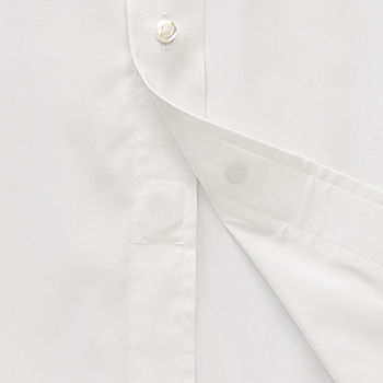 Stafford Magna Ready® Mens Regular Fit Easy-on + Easy-off Sensory Friendly  Adaptive Stretch Fabric Wrinkle Free Long Sleeve Dress Shirt
