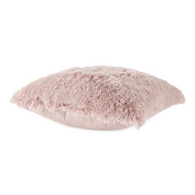 Juicy Couture Alexus Ultra plush Faux Fur Decorative Pillow, 20 x