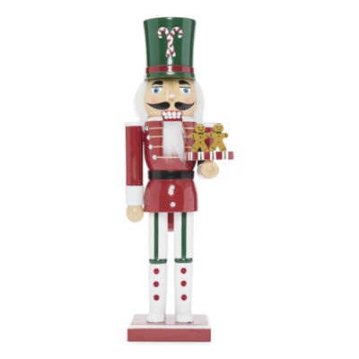 North Pole Trading Co. 14" Gingerbread Soldier Christmas Nutcracker