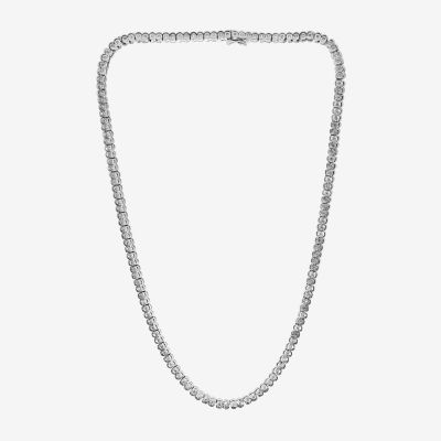 Effy Womens 1/ CT. T.W. Mined Diamond Sterling Silver Pendant Necklace