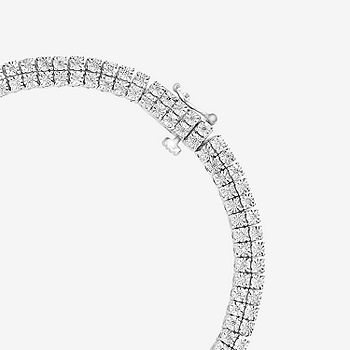 1 Carat T.W. Round Diamond Sterling Silver Bracelet, 7-1/2
