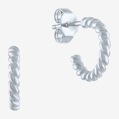 Diamond Addiction Womens Diamond Accent Natural White Diamond Sterling Silver 3 Pair Earring Set