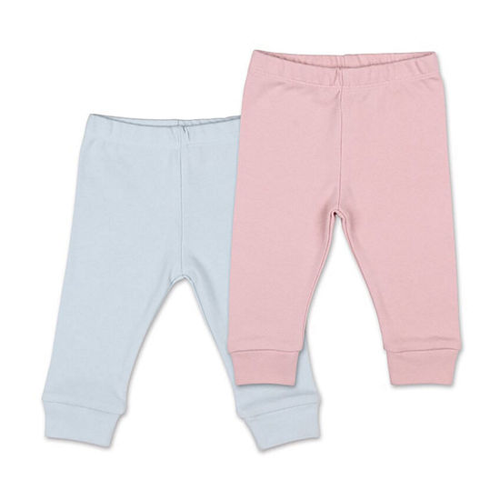 The Peanutshell Baby Girls 2-pc. Cuffed Pull-On Pants