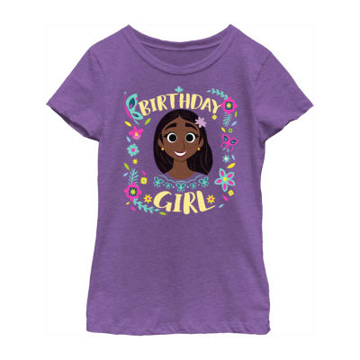 Little & Big Girls Disney Crew Neck Short Sleeve Encanto Graphic T-Shirt