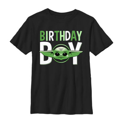 Little & Big Kid Boys Crew Neck Short Sleeve Slim Fit Star Wars Graphic T-Shirt