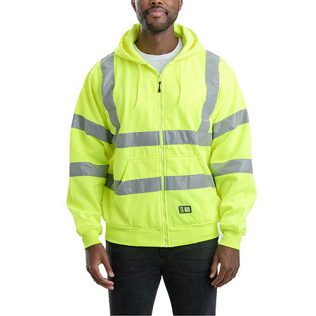 Berne Hi Vis Class 3 Performance Mens High Visibility Long Sleeve Safety Shirt, Xx-large, Yellow