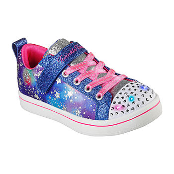 Sparkle Rayz Galaxy Little Girls Sneakers, Color: Blue Multi - JCPenney